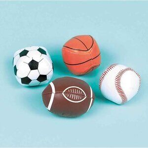 Mixed Balls Kids Party Favor Balls - 12 Pack